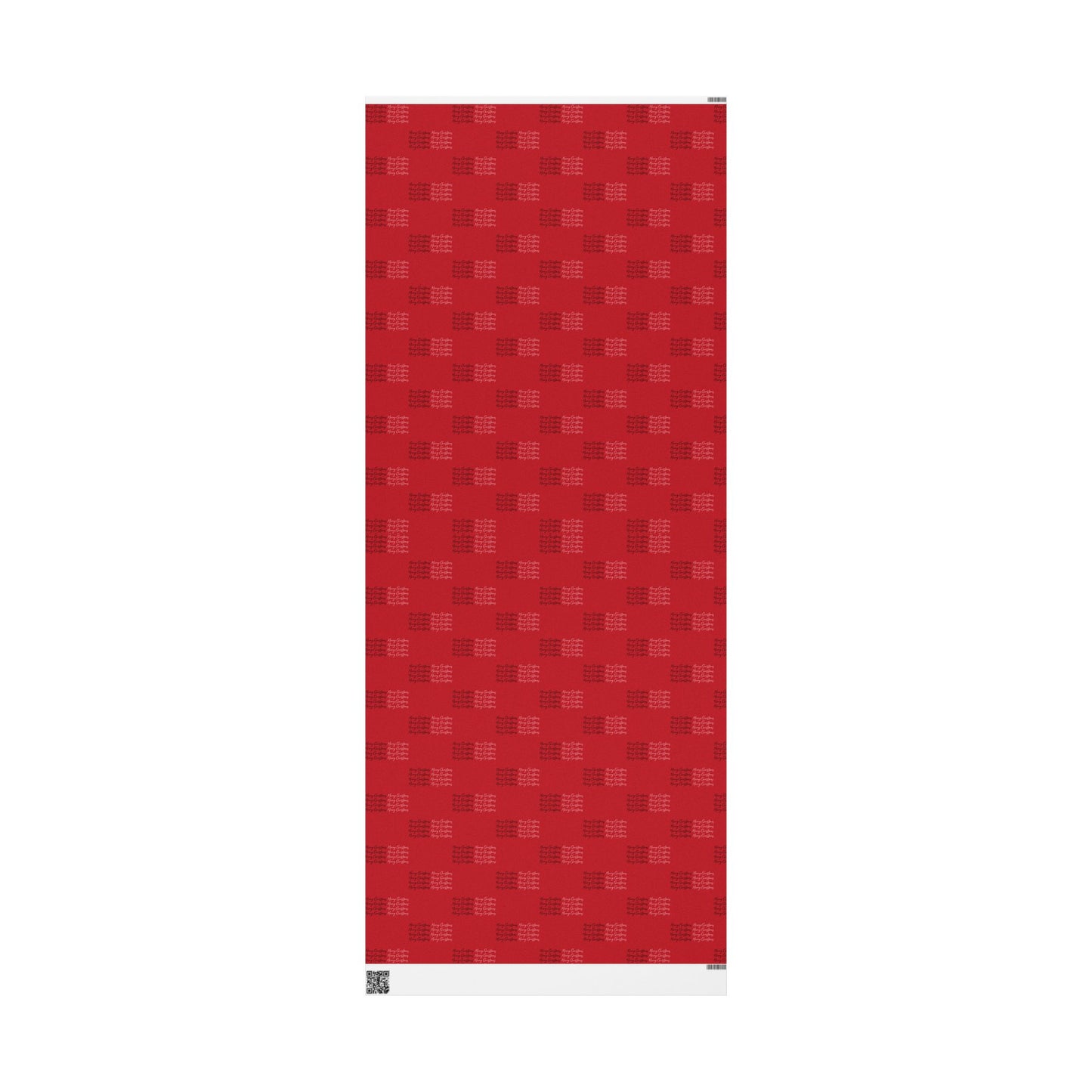 Merry Christmas Wrapping Paper - Festive Red with Black Script