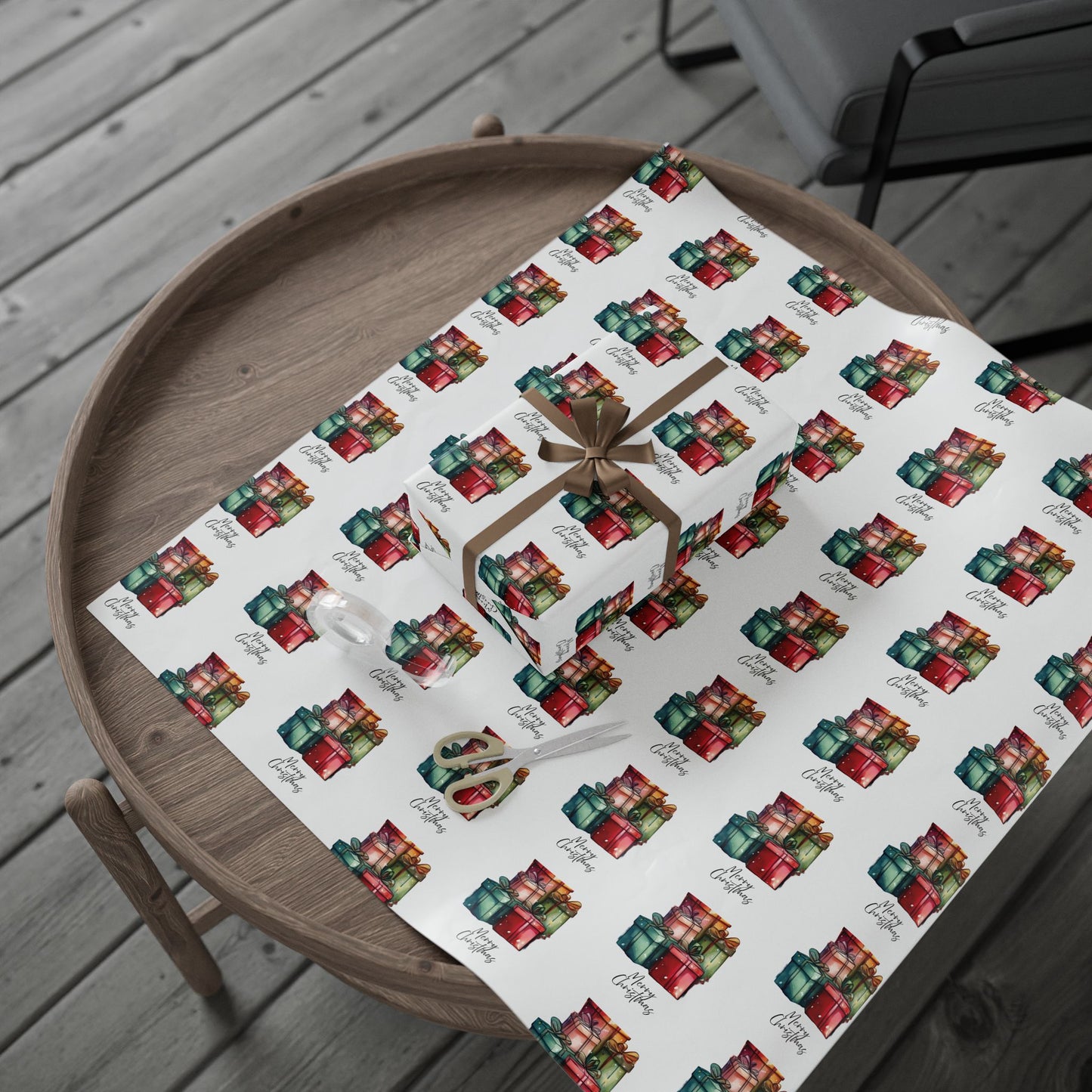 Colorful Christmas Gift Gift Wrapping Paper