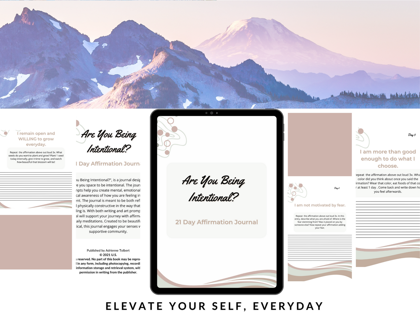Are You Being Intentional? 21 Day Affirmation Journal