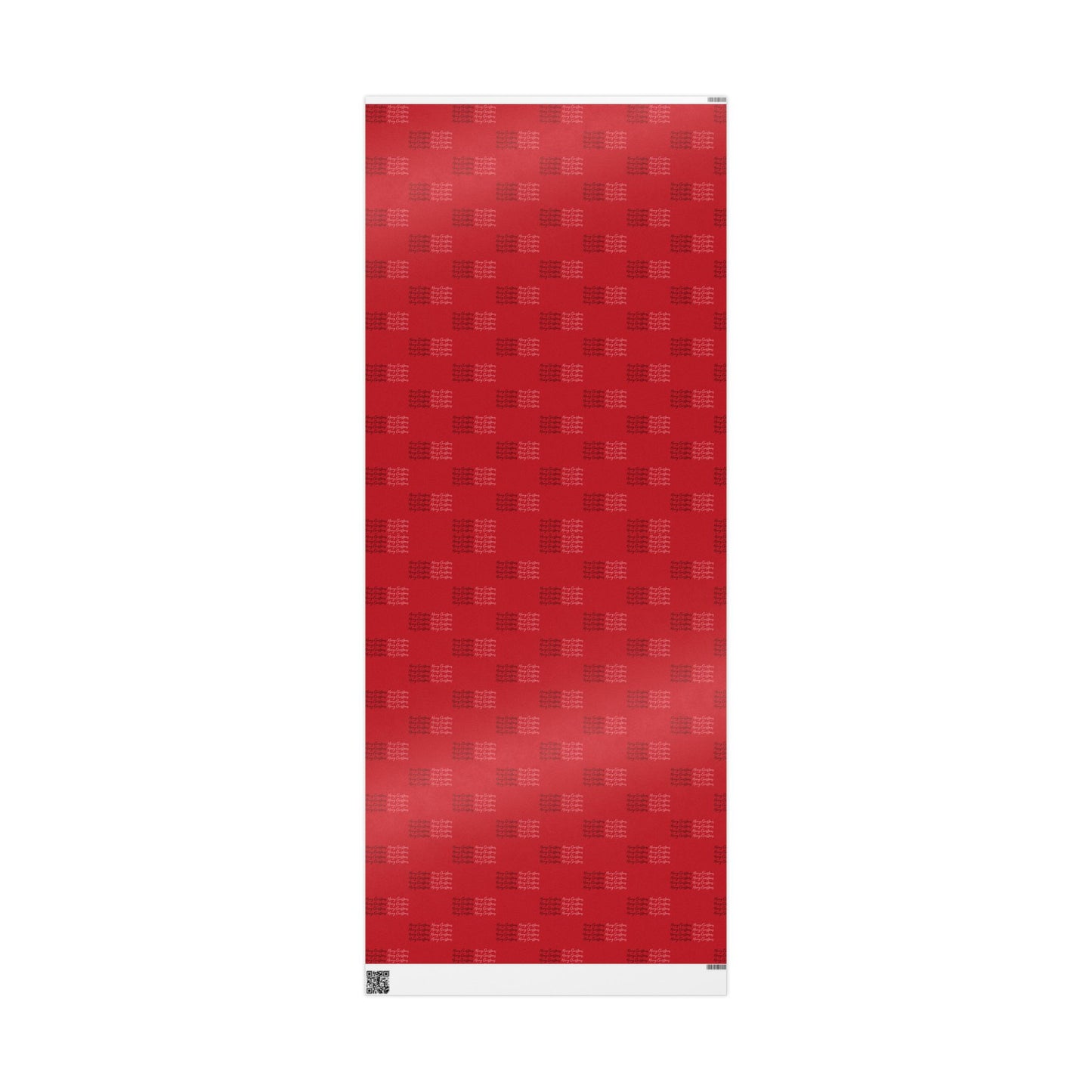 Merry Christmas Wrapping Paper - Festive Red with Black Script