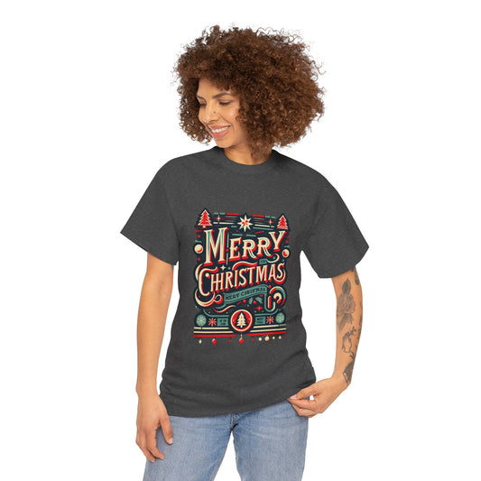 Retro Merry Christmas Ornament T-Shirt – Festive Holiday Style