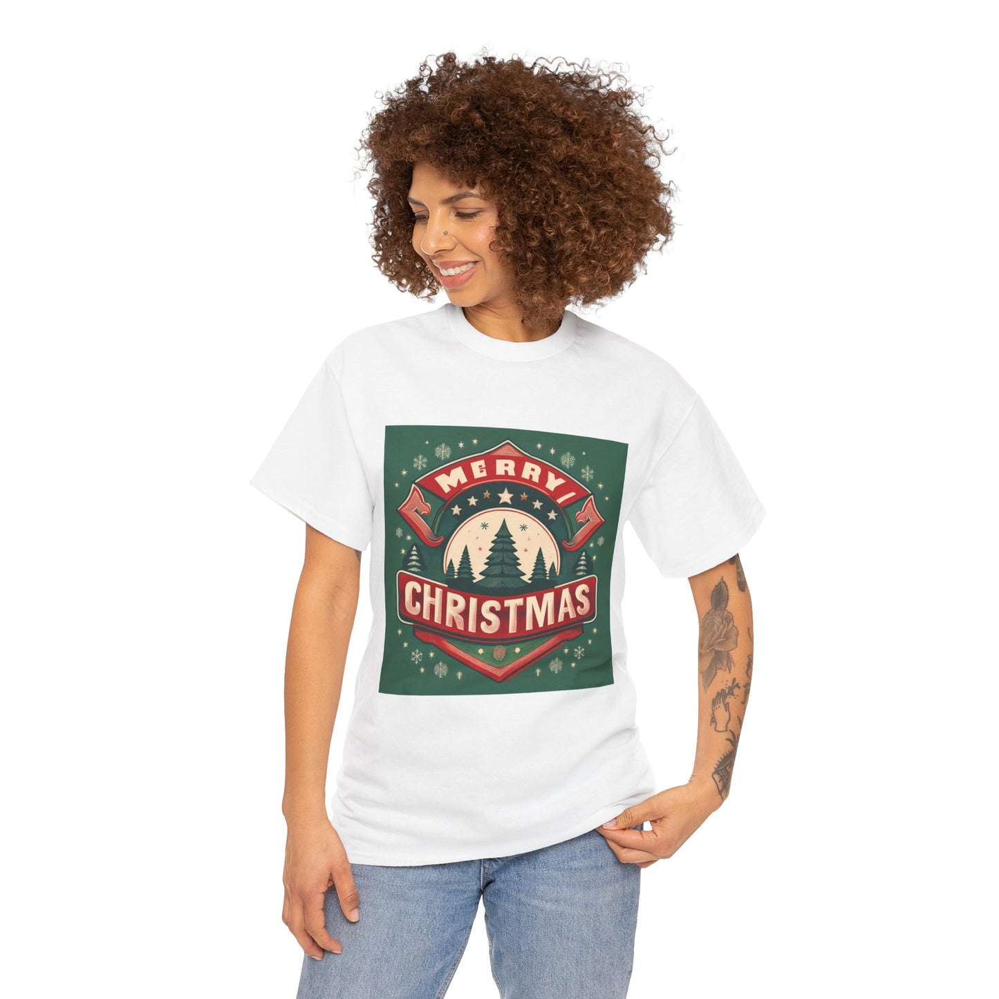 Retro Merry Christmas T-Shirt – Classic Holiday Style