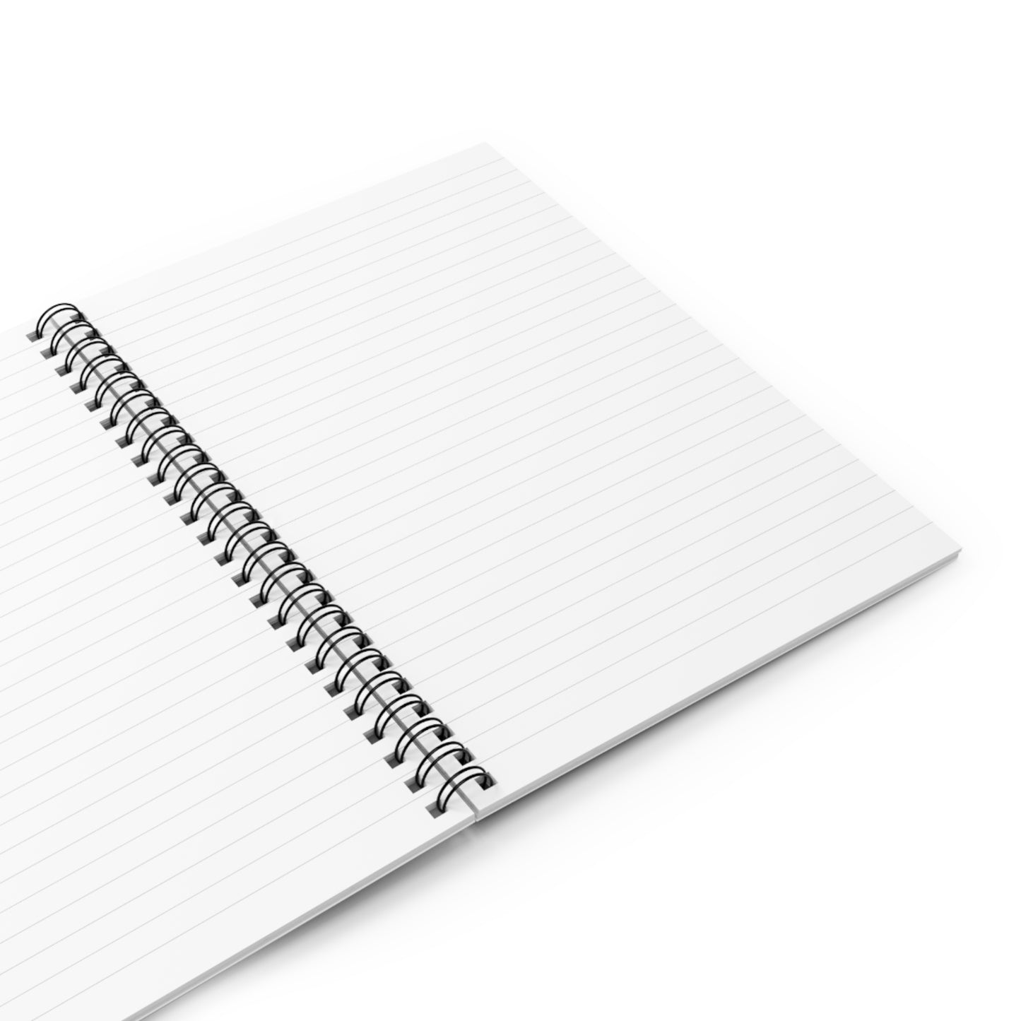 Abstract Wave Blank Spiral Notebook - Ruled Line