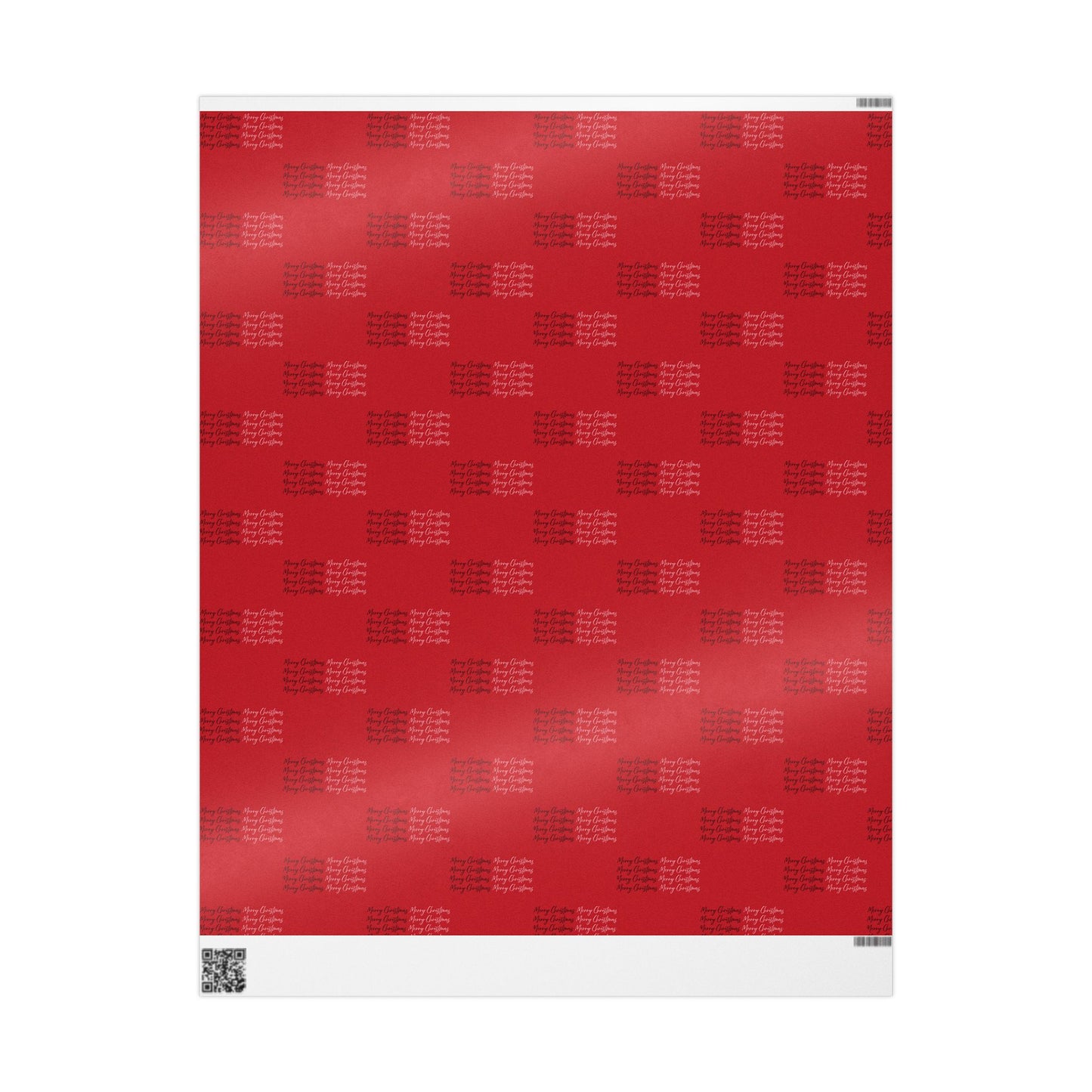 Merry Christmas Wrapping Paper - Festive Red with Black Script