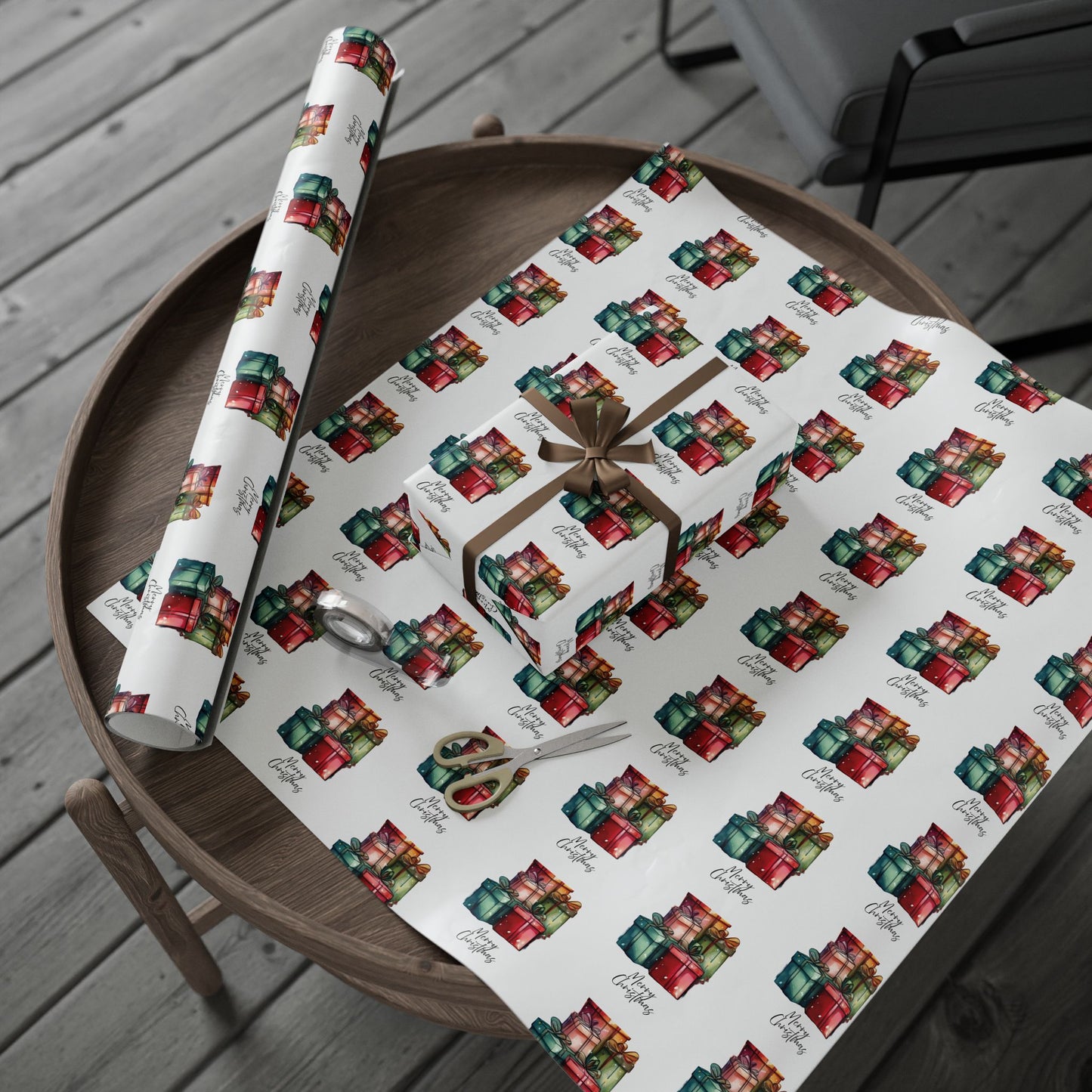 Colorful Christmas Gift Gift Wrapping Paper