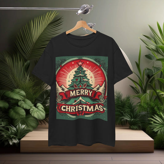 Festive Merry Christmas T-Shirt – Perfect Holiday Vibes Unisex Heavy Cotton Tee