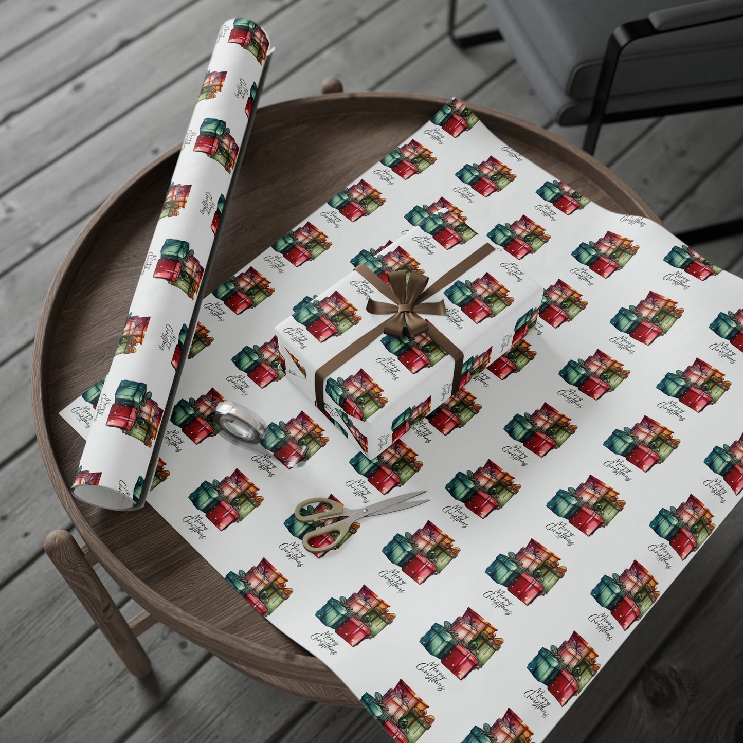 Colorful Christmas Gift Gift Wrapping Paper