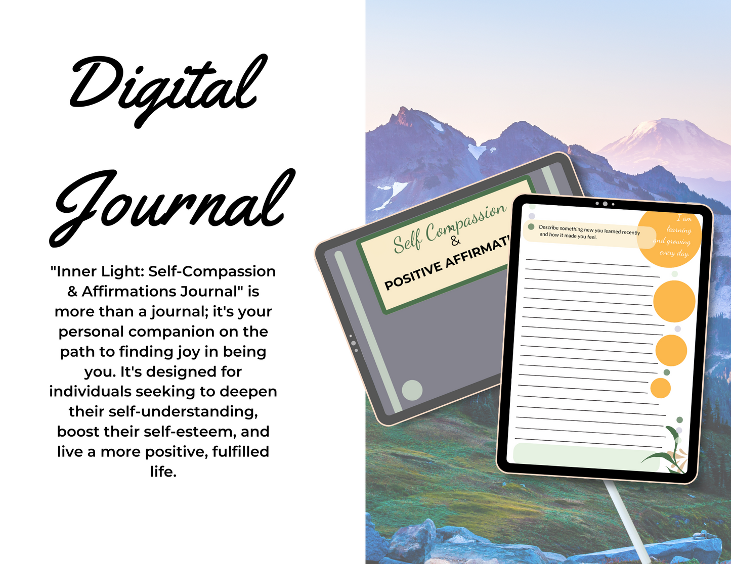 Inner Light: Self-Compassion & Affirmations Journal